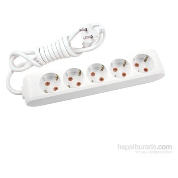 Viko Multi-Let 90113502 Topraklı Beyaz 2 M 5'li Priz - Görsel 2