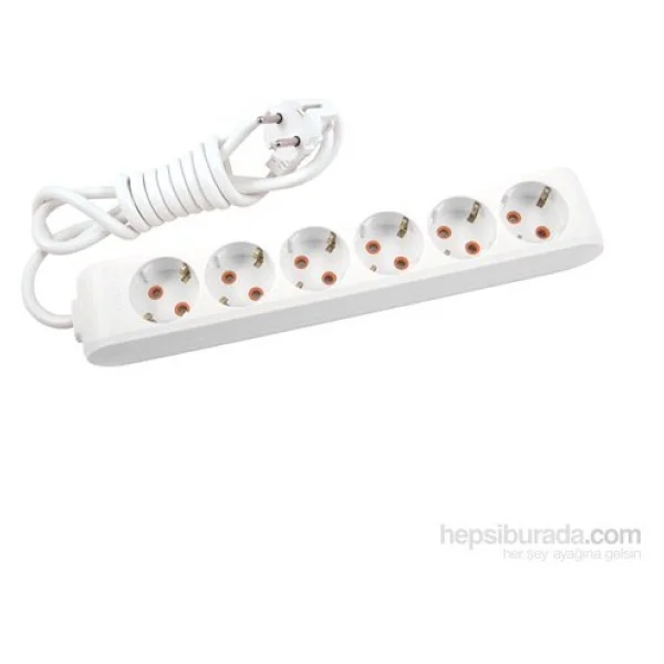 Viko Multi-Let 90113603 Topraklı Beyaz 3 M 6'lı Priz - Görsel 5