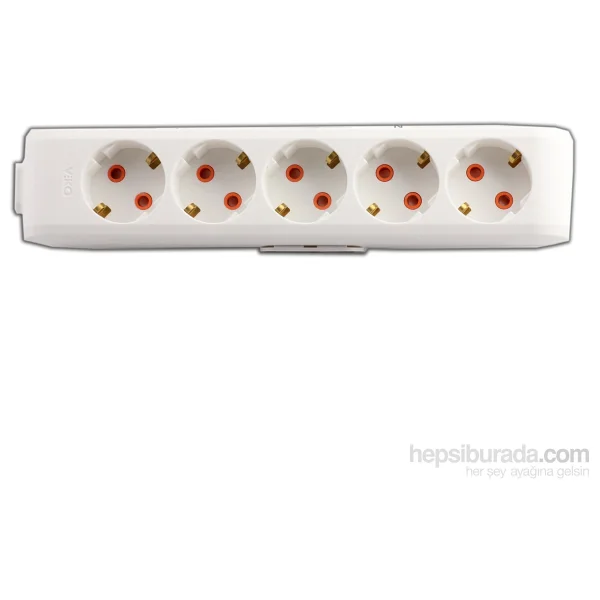 Viko Multi-let 90113505 Topraklı Beyaz 5 m 5'li Priz - Görsel 2