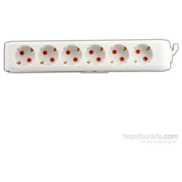 Viko Multi-Let 90113605 Topraklı Beyaz 5 M 6'lı Priz - Görsel 2