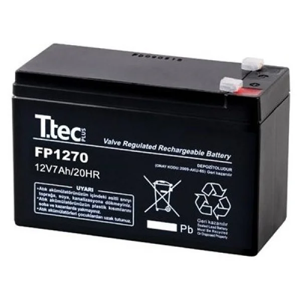 Ttec 12v 7ah / 20hr Kuru Akü (Oyuncak Araba Jeep Moto Tartı Terazi Ups Aküsü) - Görsel 5