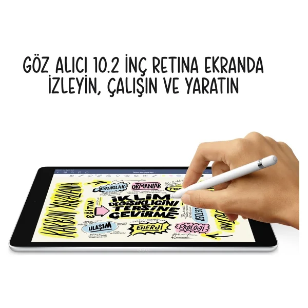 iPad 9. Nesil Wi-Fi 256 GB 10.2" Mk2n3tu/A Uzay Grisi Tablet - Görsel 5