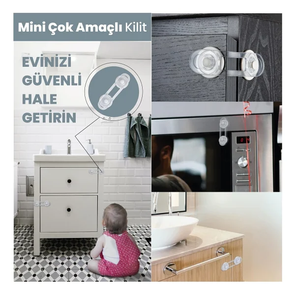 İdeal Baby Mini Çok Amaçlı Kilit Set 10 Adet - Görsel 4