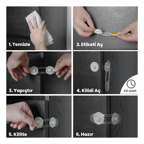 İdeal Baby Mini Çok Amaçlı Kilit Set 10 Adet - Görsel 5