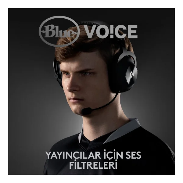 Logitech G Pro X Wireless Lightspeed 7.1 Kablosuz Kulak Üstü Oyuncu Kulaklığı - Görsel 4