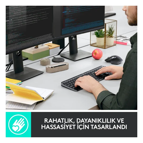Logitech Mx Keys 920-010087 Q Kablosuz Klavye - Görsel 3