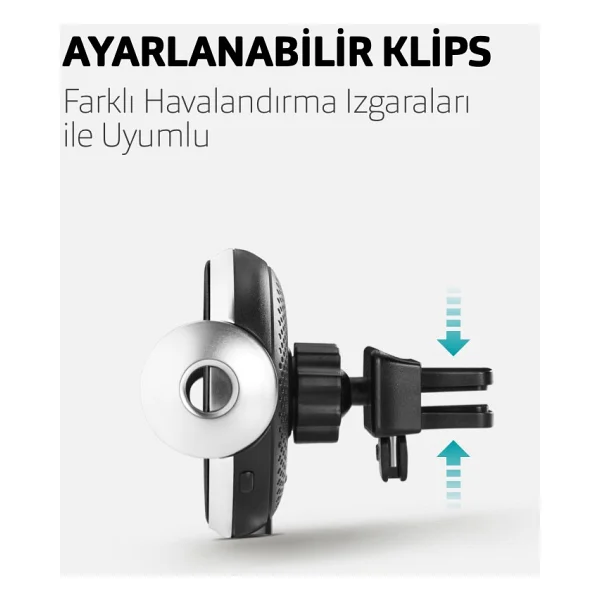 Ttec Aircharger Drive 2ks15 Kablosuz Hızlı Şarj Telefon Tutucu - Görsel 8