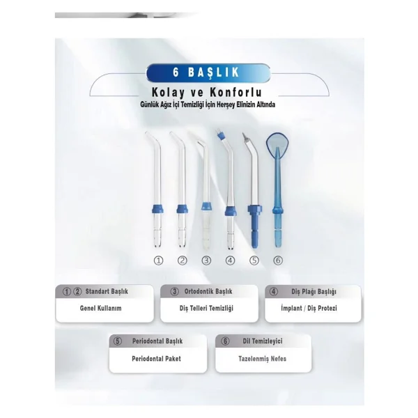 Waterpulse V700plus Beyaz Ağız Duşu - Görsel 5