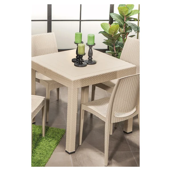 Mobetto Rattan Bahçe Sandalyesi 4 Adet - Cappucino - Görsel 4