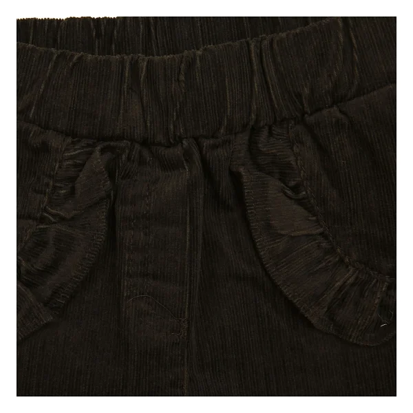 Hellobaby Basic Kız Bebek Kadife Pantolon - Haki - 6 Ay - Görsel 3