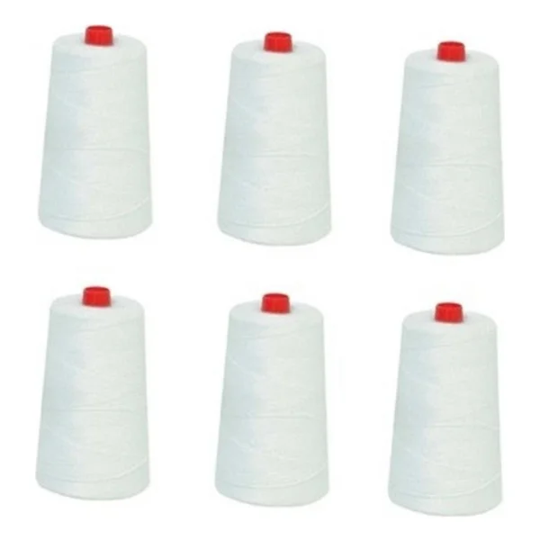 Acy Store Çuval Ağzı Dikiş Makinesi Ipi 6 Bobin, 1 Bobin 900 Metre Beyaz Dikiş Ipi - Görsel 4