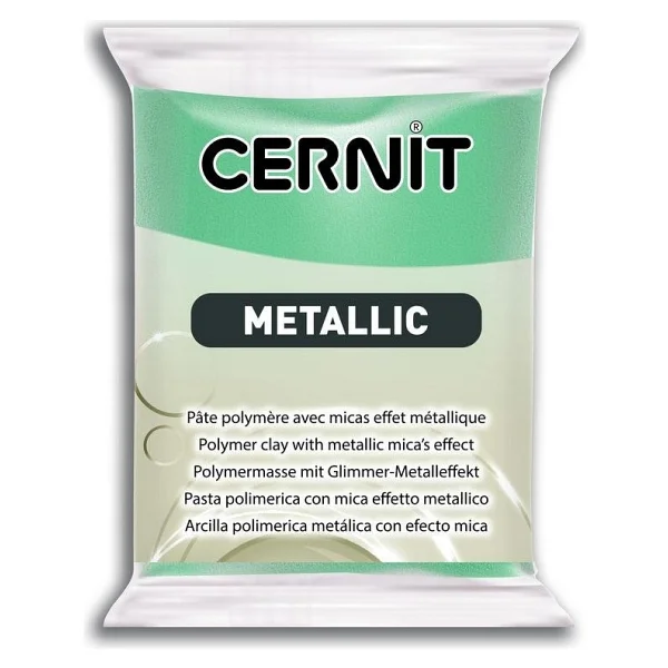 Cernit Metallic Polimer Kil 054 Turquoıse Gold - Görsel 7