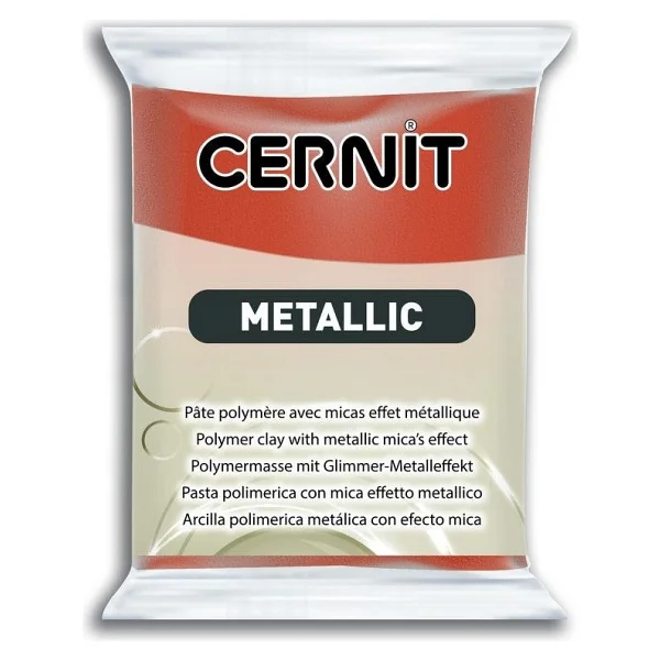 Cernit Metallic Polimer Kil 054 Turquoıse Gold - Görsel 4