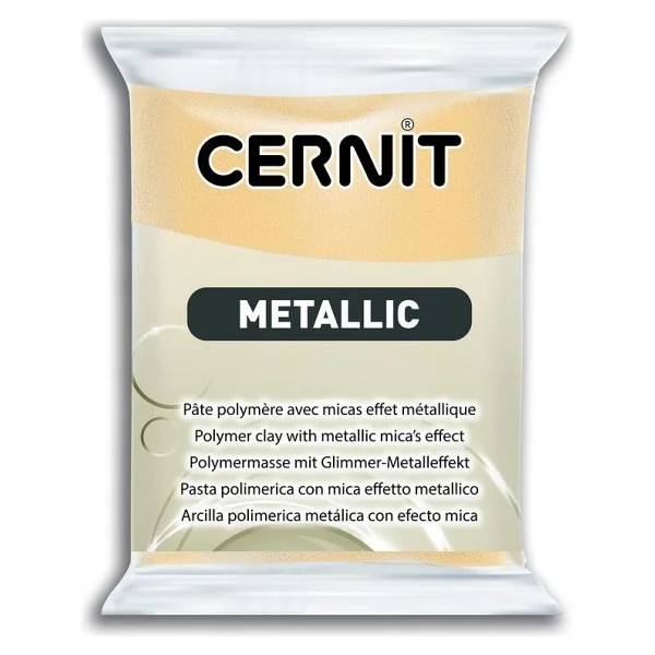 Cernit Metallic Polimer Kil 054 Turquoıse Gold - Görsel 2
