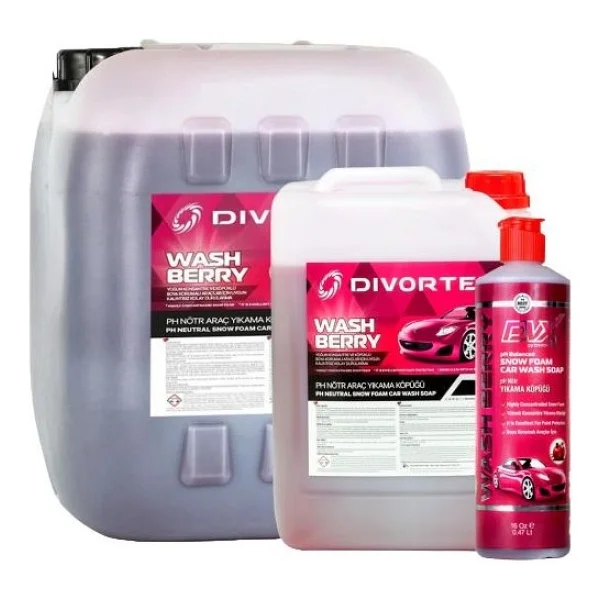 Divortex 16oz Dvx Wash Berry Ph Nötr 473 Ml Oto Şampuan - Görsel 2