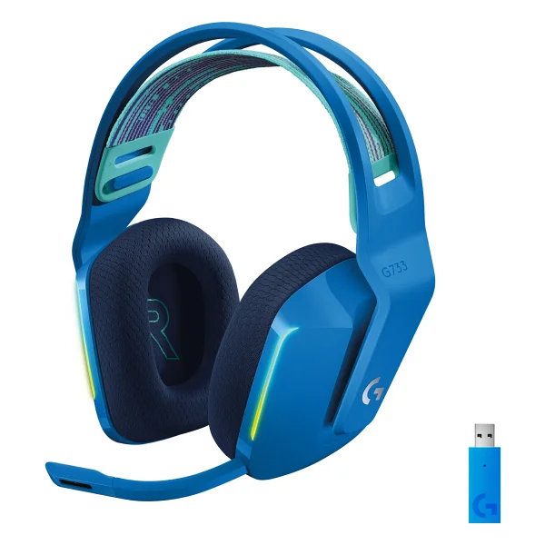 Logitech G733 Lightspeed RGB 7.1 Kablosuz Kulak Üstü Oyuncu Kulaklığı - Görsel 6