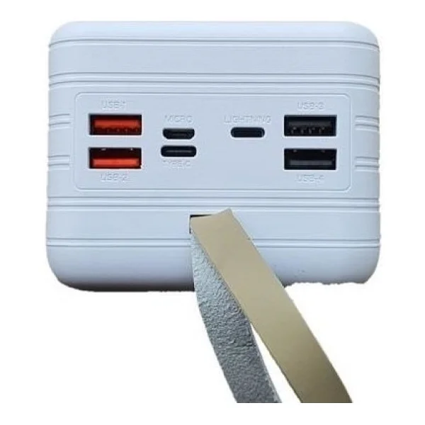 Powerway Tx80 80000 mAh Fenerli Şarj Göstergeli Taşınabilir Powerbank Siyah - Görsel 6