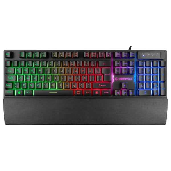 Rampage Runner Kb-Rx77 Siyah Membrane Switch Kablolu Oyuncu Klavyesi - Görsel 5