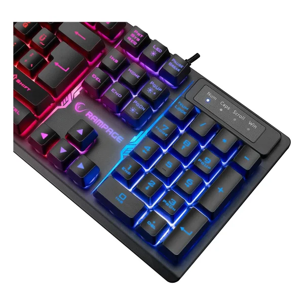 Rampage Runner Kb-Rx77 Siyah Membrane Switch Kablolu Oyuncu Klavyesi - Görsel 6