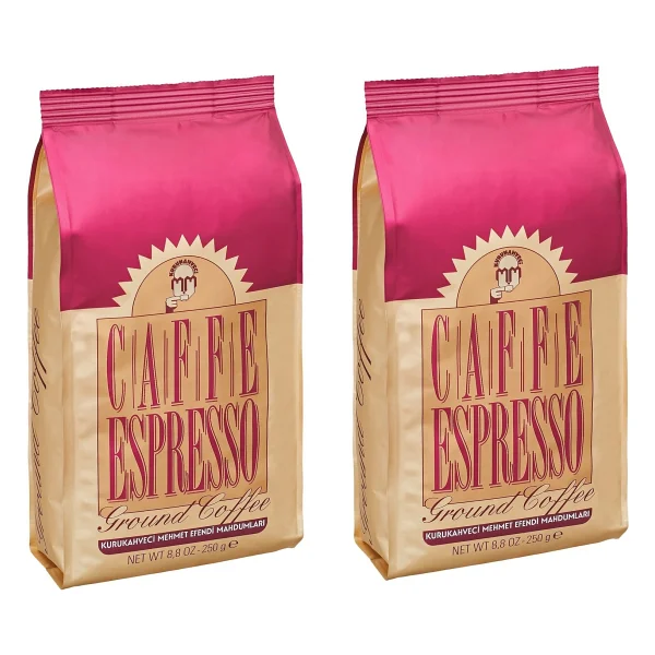 Kurukahveci Mehmet Efendi Espresso Öğütülmüş 250 Gr Espresso, Cappucino (2 Adet) - V60 - Görsel 2