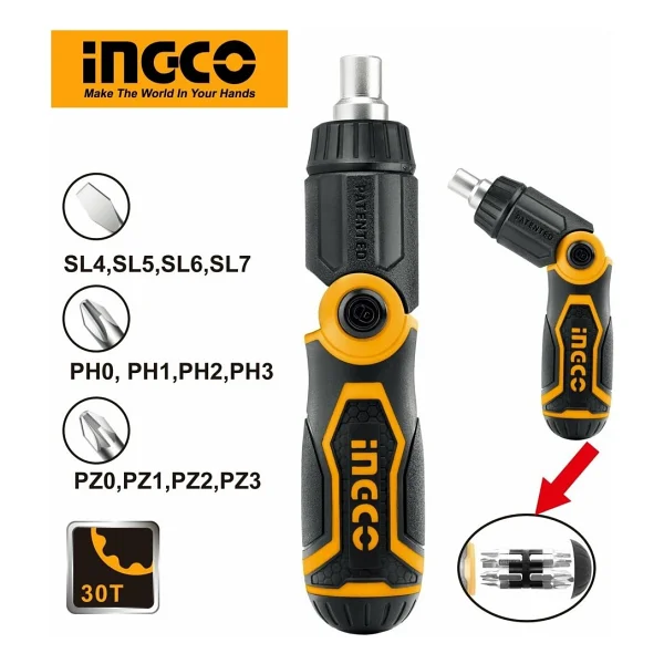 Ingco Akısd1208 Cırcır Tornavida - Görsel 2