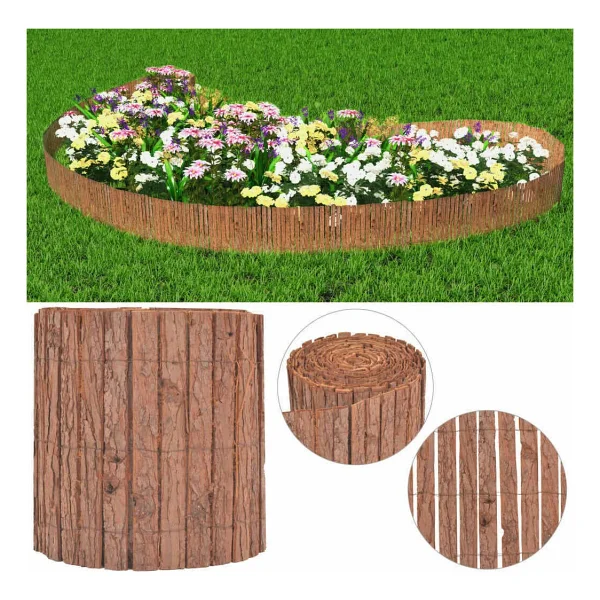 Bahçem Ağaç Kabuğu Çevirme Çiti 50cm 3mt - Görsel 3