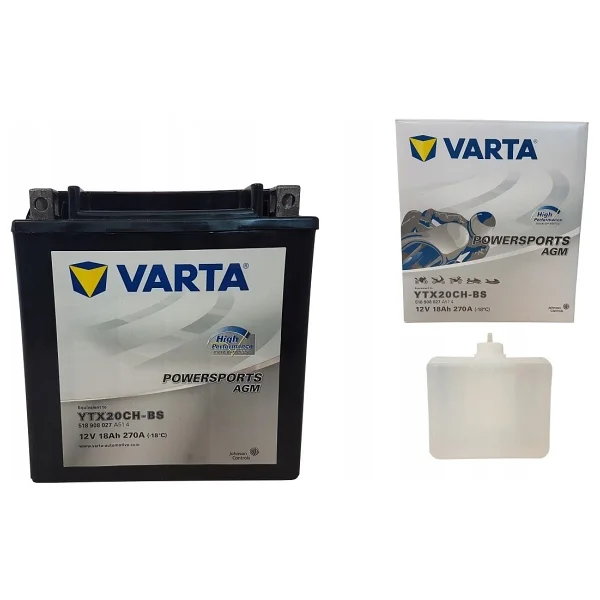 Varta Powersports Agm Hp Ytx20ch-Bs 12 V 18 Ah 270 Cca Motosiklet Aküsü - Görsel 3