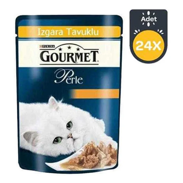 Gourmet Perle Izgara 85 Gr 24'lü Yetişkin Kedi Maması - Görsel 2