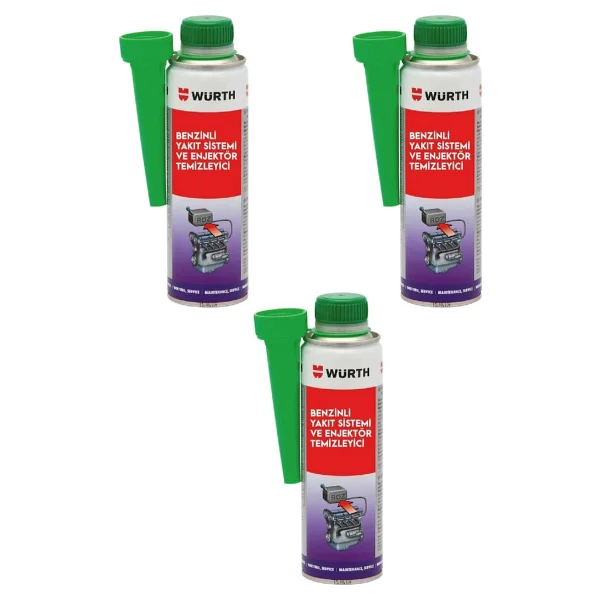 Würth Benzin Enjektör Temizleyici Benzin 300 Ml Alman Üretimi 3lü - Görsel 4