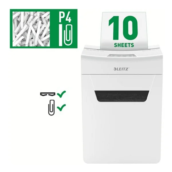 Leitz Iq Protect 10x P4 Evrak İmha Makinesi - Görsel 2