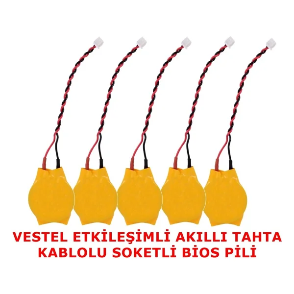 Westinghouse Vestel Etkileşimli Akıllı Tahta Kablolu Soketli Bios Pili 5 Adet - 5'li - Görsel 4