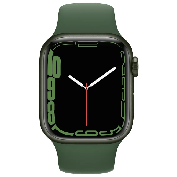 Apple Watch Series 7 GPS 41mm Yeşil Alüminyum Kasa Ve Spor Kordon Akıllı Saat - Görsel 2