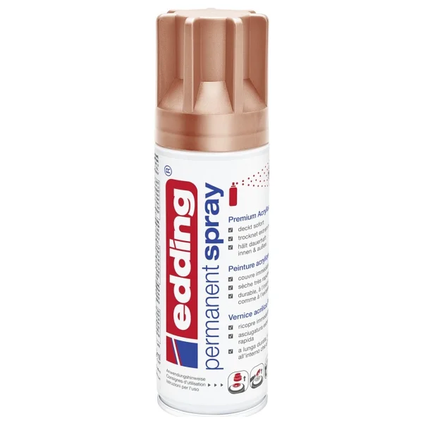 Edding 5200 Akrilik Sprey Boya - Champagne Gold - Görsel 4