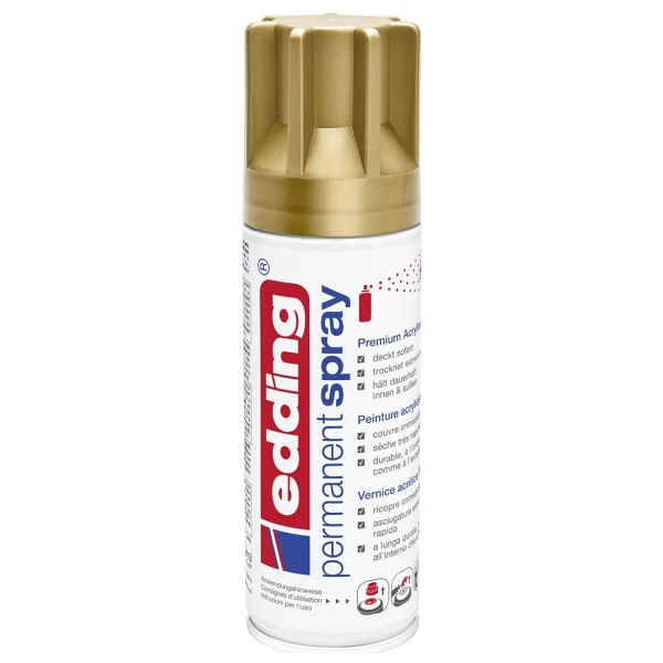 Edding 5200 Akrilik Sprey Boya - Champagne Gold - Görsel 3