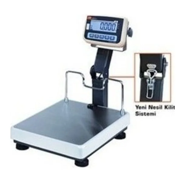 Tem Eko LCD Onaylı 45 x 45 Katlanır Boyun 150 kg x 20 / 50 gr Tartım Baskülü - Görsel 3