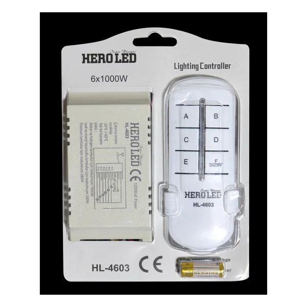Hero LED Heroled Uzaktan Elektrik Kontrol Ve Avize Kumandası 6'lı Sistem - Görsel 2