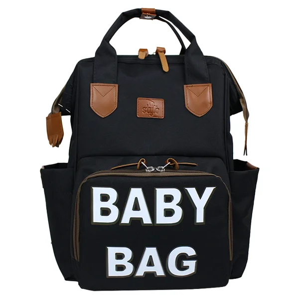 Stylo Monaco Baby Bag Baskılı Anne Bebek Bakım Sırt Çantası - Görsel 7
