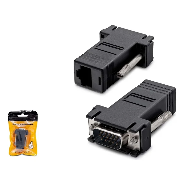 Hadron Hdx1034(4292) Adaptör Çevirici Vga To Lan - Görsel 2