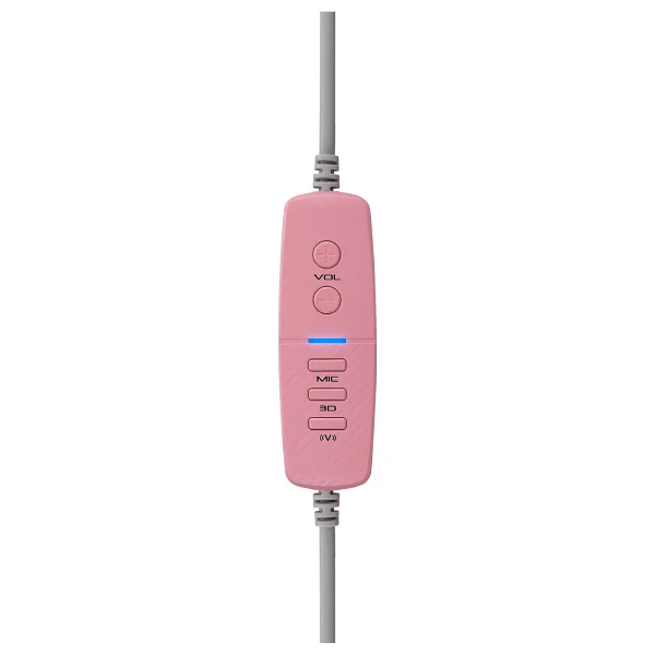 Rampage Pulsar Rm-K1 Pembe RGB 7.1 USB Kablolu Kulak Üstü Oyuncu Kulaklığı - Görsel 5