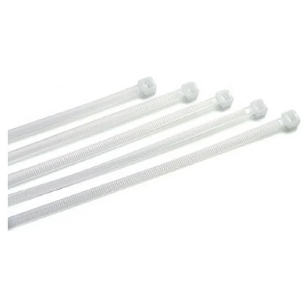 Isiso Rust 4,8 X 500 Mm Plastik Kablo Bağı Cırt Kelepçe (50 Cm Klips) Beyaz 100 Adet - Görsel 2
