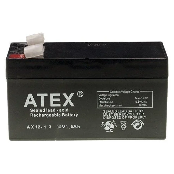 Ataba Atex 12v 1.3ah Kuru Akü (97x43x51x57) - Görsel 3
