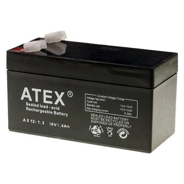 Ataba Atex 12v 1.3ah Kuru Akü (97x43x51x57) - Görsel 2