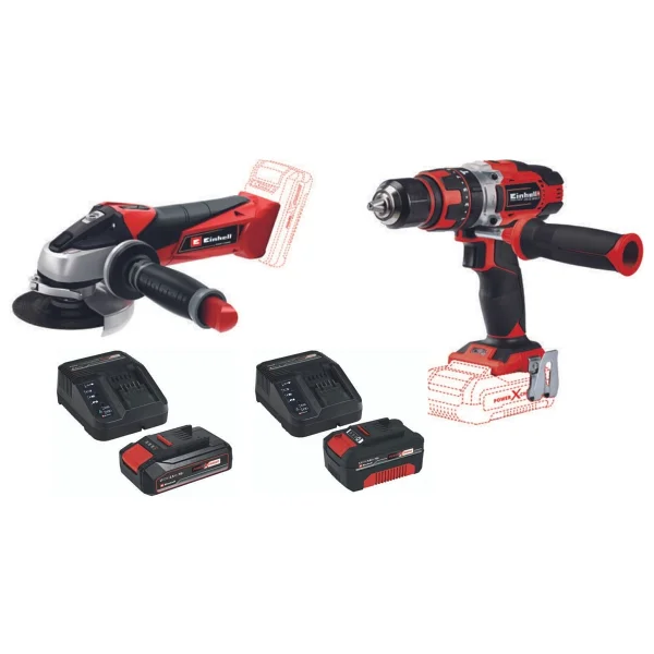Einhell Te-Ag 18/115 Akülü Avuç Taşlama Te-CD 18/40 Li Akülü Vidalama 2.5ah Ve 4.0ah Starter Set - Görsel 6