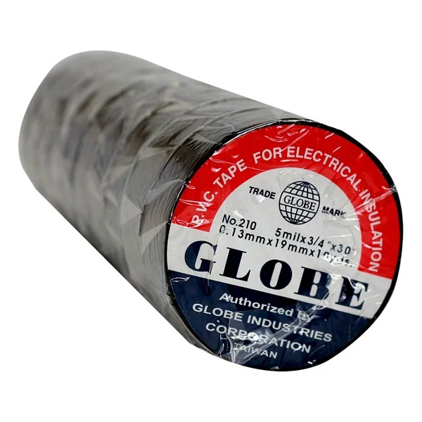 Globe İzole Bant Siyah 10 Lu Paket 0.13x19mm - Görsel 2
