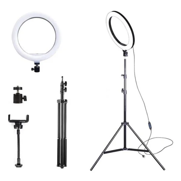 Asfal 10" Halka LED 210 Cm Tripodlu Youtuber Video Selfie Stüdyo Makyaj Tiktok Işığı Ring Light - Görsel 5