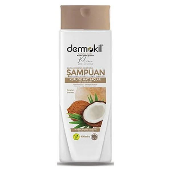 Dermokil Vegan Hindistan Cevizi Özlü Şampuan 400 ml 6'lı Set - Görsel 2