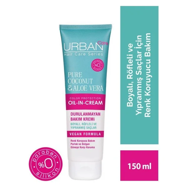 Urban Care Coconut & Aloe Vera 150 Ml Durulanmayan Saç Kremi - Görsel 7
