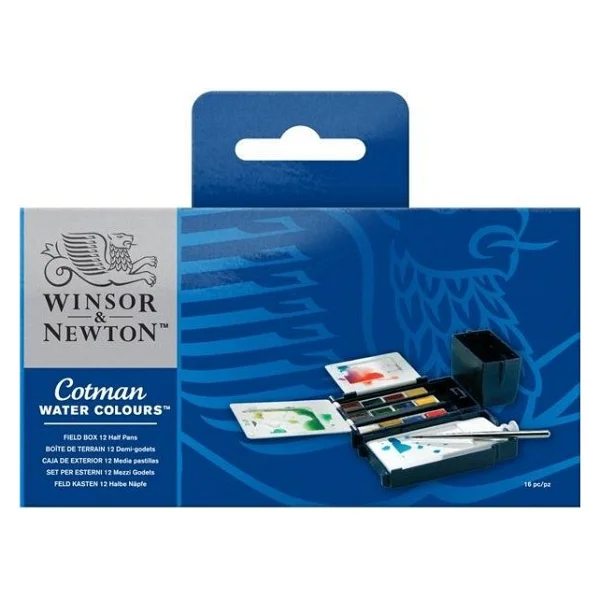 Winsor & Newton Cotman Sketchers Pocket Box 1/2 Tablet 12'li Sulu Boya - Görsel 2