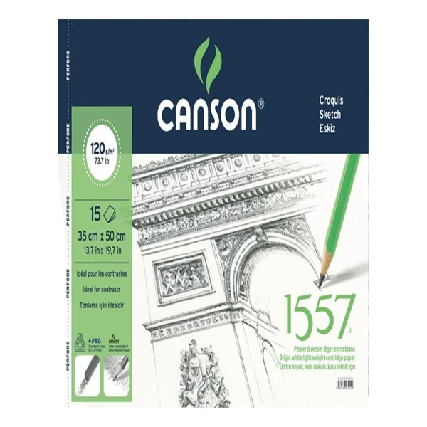 Canson 1557 35x50 180 Gr 15 Yaprak Resim Defteri - Görsel 2
