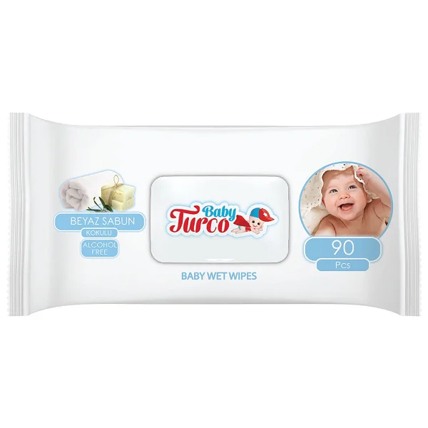 Baby Turco Beyaz Sabun Kokulu 90 Yaprak 24'lü Paket Islak Mendil - Görsel 2